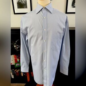 Canali Dress Shirt. Size 17. Made In Italy. All Cotton. Excellent Condition.